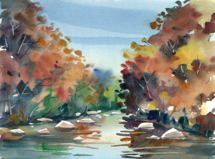 Autumn upstream